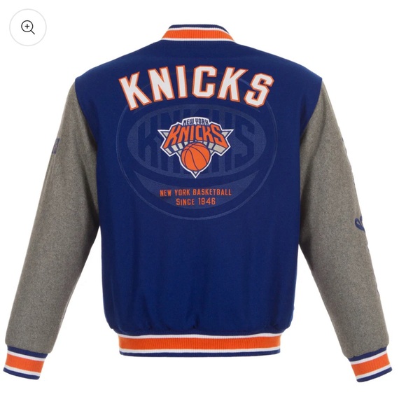 JH Design Knicks Two-Tone Reversible Wool Jacket - Picture 2 of 8